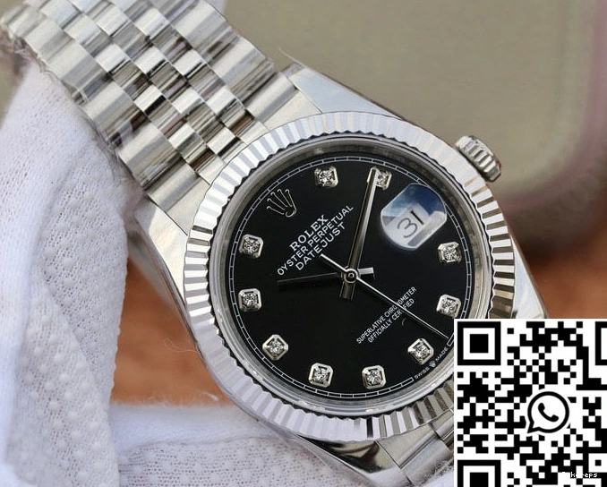 GM Diamond-se Datejust M126234-0027 Factory Rolex Dial Black 0202
